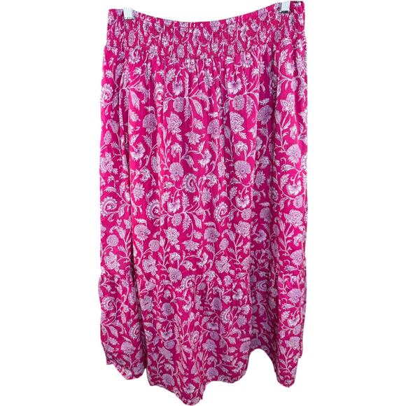 Destination 365 Floral Printed Pull On Skirt‎ Size M Pink A599168 NWOT - Picture 5 of 10
